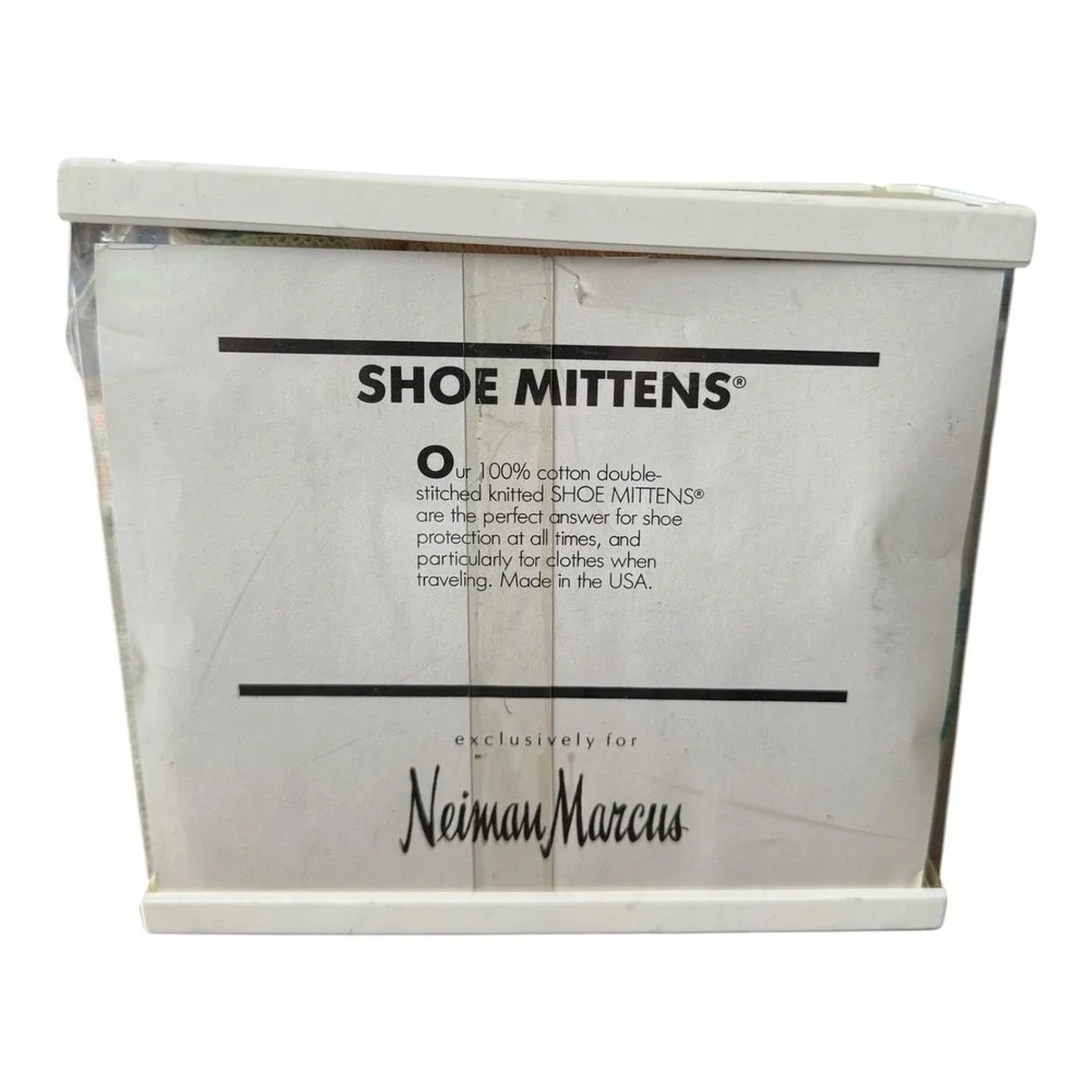 Neiman Marcus Shoe Mittens Travel Shoe Covers Set of 3 Made In USA NIB